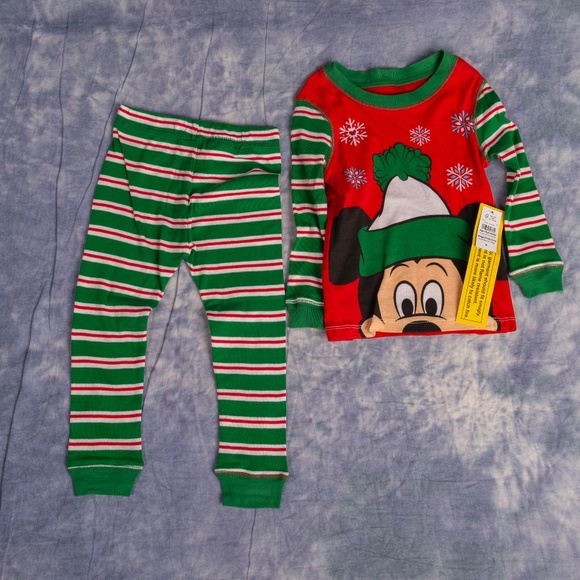Disney Store Mickey Mouse Christmas Pajamas - Picture 1 of 2
